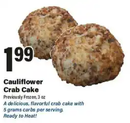 Big Y Cauliflower Crab Cake offer