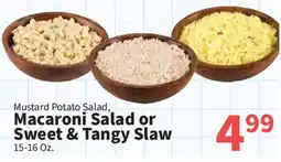 Food City Mustard Potato Salad, Macaroni Salad or Sweet & Tangy Slaw offer