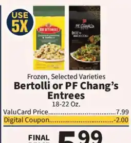 Food City Bertolli or PF Chang's Entrees offer