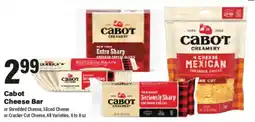 Big Y Cabot Cheese Bar offer
