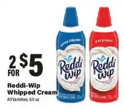 Big Y Reddi-wip Whipped Cream offer