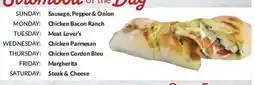 Big Y Savannah Street Grill Stromboli of the Day offer