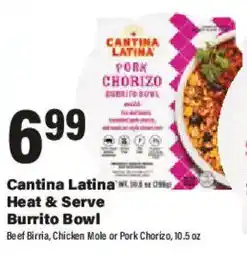 Big Y Cantina Latina Heat & Serve Burrito Bowl offer