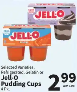 Food City Jell-o pudding cups offer