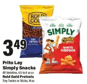 Big Y Frito Lay Simply Snacks offer