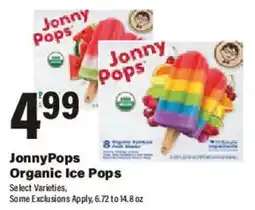 Big Y Jonny Pops Organic Ice Pops offer