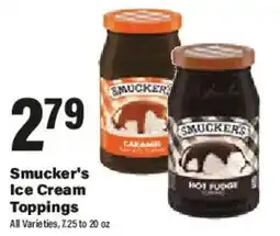 Big Y Smucker's Ice Cream Toppings offer
