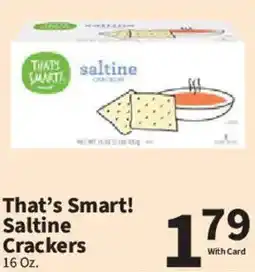 Food City That's Smart! Saltine Crackers offer
