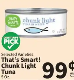 Food City That's Smart! Chunk Light Tuna offer