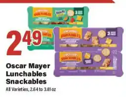 Big Y Oscar Mayer Lunchables Snackables offer