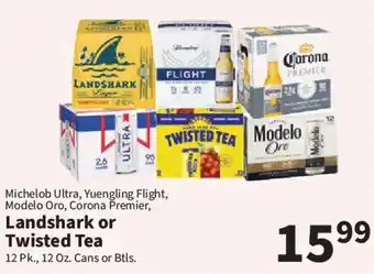 Food City Michelob Ultra, Yuengling Flight, Modelo Oro, Corona Premier, Landshark or Twisted Tea offer