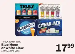 Food City Truly, Cayman Jack, Blue Moon or White Claw offer