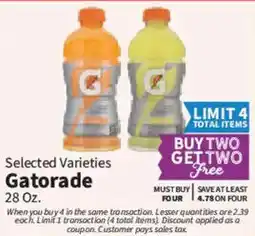 Food City Gatorade offer