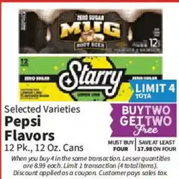 Food City Pepsi Flavors offer