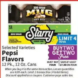 Food City Pepsi Flavors offer