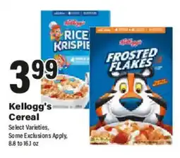 Big Y Kellogg's Cereal offer