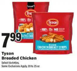 Big Y Tyson Breaded Chicken offer