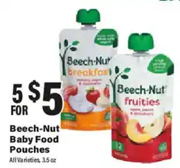 Big Y Beech-Nut Baby Food Pouches offer