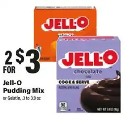 Big Y Jell-O Pudding Mix offer