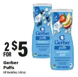Big Y Gerber Puffs offer