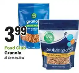 Big Y Food Club Granola offer
