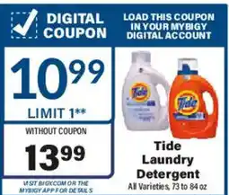 Big Y Tide Laundry Detergent offer