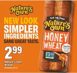 Big Y Nature's Own Bread offer