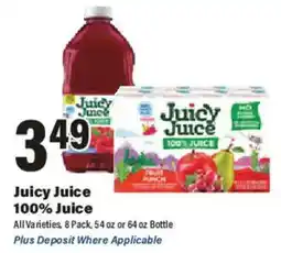 Big Y Juicy Juice 100% Juice offer