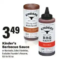 Big Y Kinder's Barbecue Sauce offer