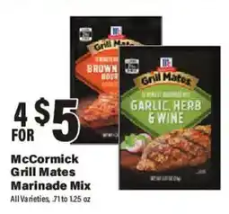 Big Y McCormick Grill Mates Marinade Mix offer