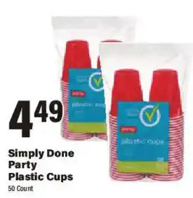 Big Y Simply Done Party Plastic Cups offer