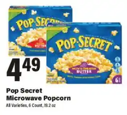 Big Y Pop Secret Microwave Popcorn offer