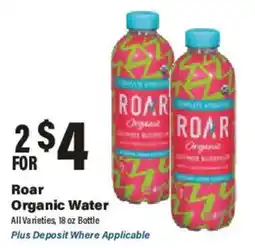 Big Y Roar Organic Water offer