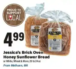 Big Y Jessica's Brick Oven Honey Sunflower Bread offer