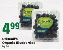 Big Y Driscoll's Organic Blueberries offer