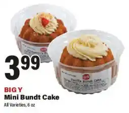 Big Y Big Y Mini Bundt Cake offer