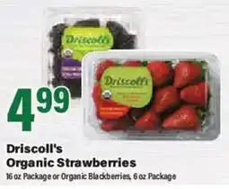 Big Y Driscoll's Organic Strawberries offer