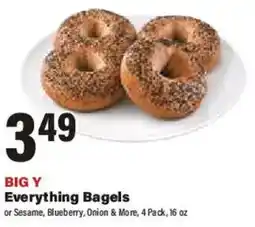Big Y Big Y everything bagels offer