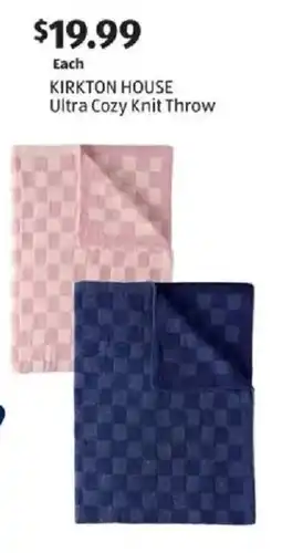 Aldi Kirkton House Ultra Cozy Knit Throw offer