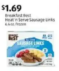 Aldi Breakfast Best Heat 'n Serve Sausage Links offer