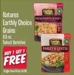 Jewel-Osco Natures Earthly Choice Grains offer