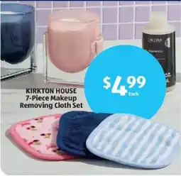 Aldi Kirkton House 7-Piece Makeup Removing Cloth Set offer