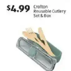 Aldi Crofton reusable cutlery set & box offer