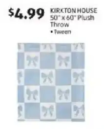 Aldi Kirkton House Plush Throw offer