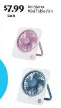Aldi Ambiano Mini Table Fan offer