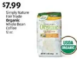 Aldi Simply Nature Organic Whole Bean Coffee offer