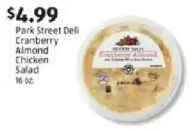 Aldi Park Street Deli Cranberry Almond Chicken Salad offer