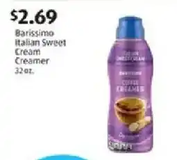 Aldi Barissimo Italian Sweet Cream Creamer offer