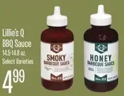 Jewel-Osco Lillie's Q BBQ Sauce offer