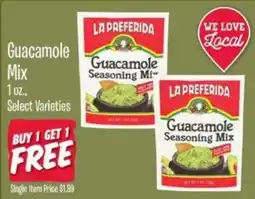 Jewel-Osco La Preferida Guacamole Seasoning Mix offer